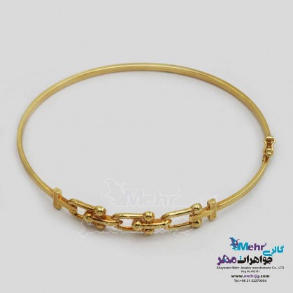 Gold bangle bracelet - Tiffany design-MB1587